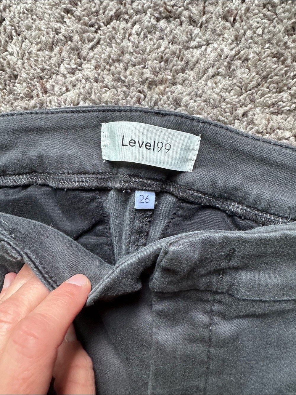 Level 99 Women's Gray Trousers
